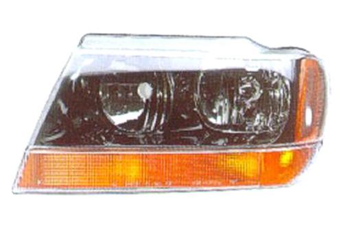 Replace ch2502121c - 99-01 jeep grand cherokee front lh headlight assembly