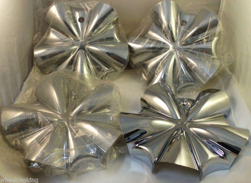 Neeper wheels chrome custom wheel center cap caps set of 4 # 11160 new!