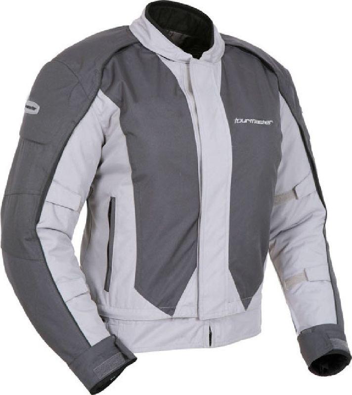 Tourmaster flex 3 silver medium textile mesh motorcycle riding jacket md