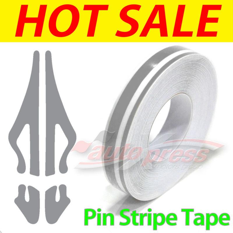0.5" 12mm self adhesive pin stripe striping line tape decal vinyl sticker grey