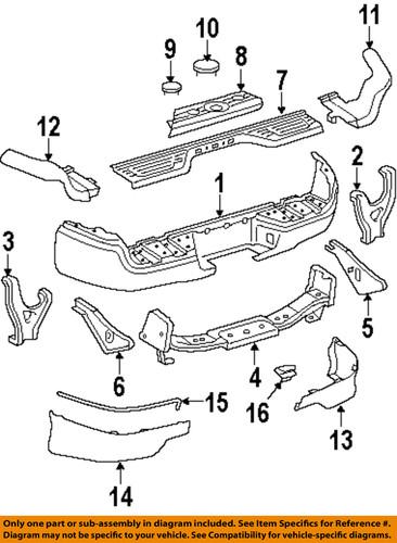 Toyota oem 5215904020 rear bumper-cover