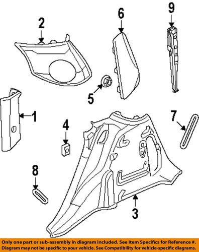 Chrysler oem rj741dvad interior-lower quarter trim