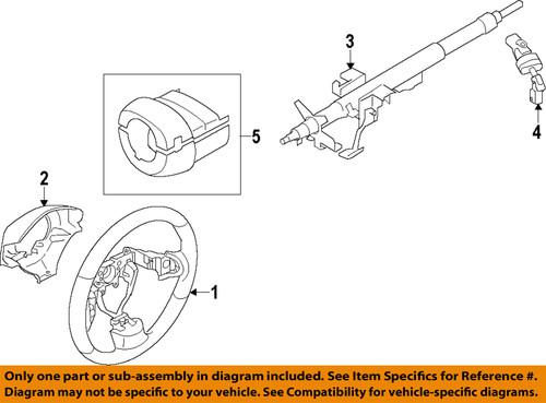 Subaru oem 34341fg000jc steering column-column cover