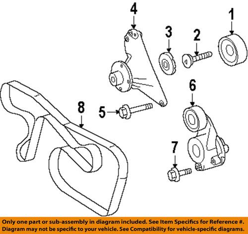 Dodge oem 5073902aa belts & pulleys-idler pulley bolt