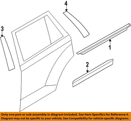 Ford oem 8t4z7841019a exterior-rear-rear molding