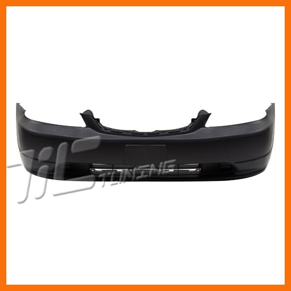 2001-2003 honda civic front bumper cover raw black plastic 2/4dr no primered new