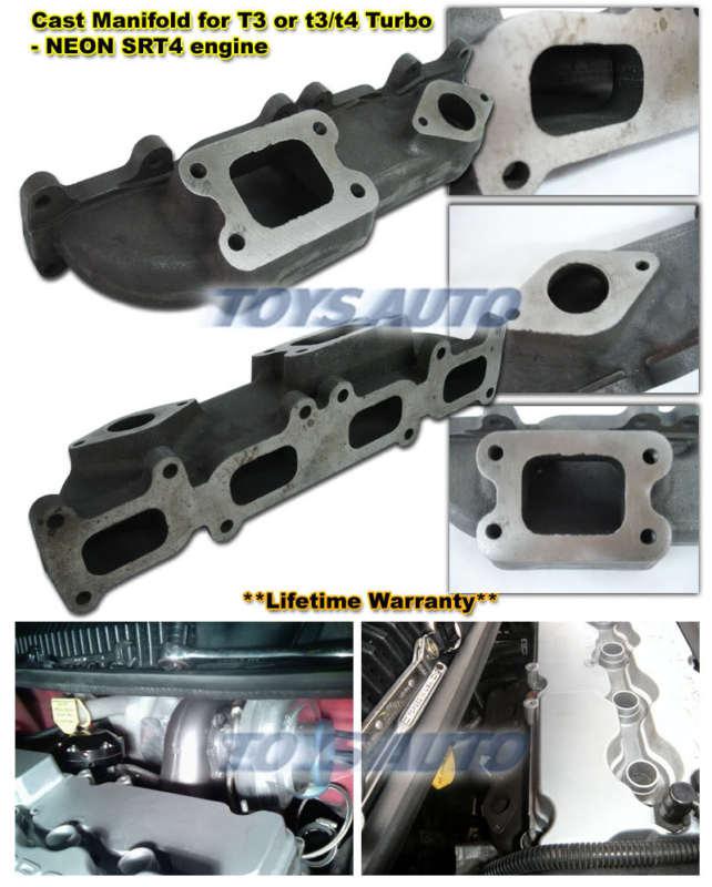 Gsp cast t3 t3/ t4 turbo manifold neon srt-4 srt4 top mount