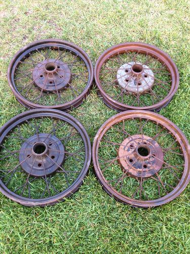 Set of four 1928-1929 ford model a wheels 21 inch.  excellent condition