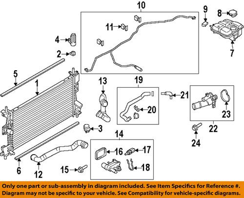 Ford oem cv6z8a193b radiator-radiator upper bracket