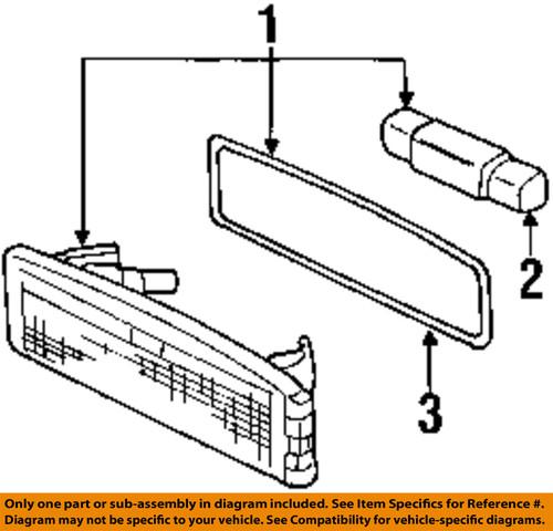 Ford oem ys4z13550a license lamps-rear-license lamp