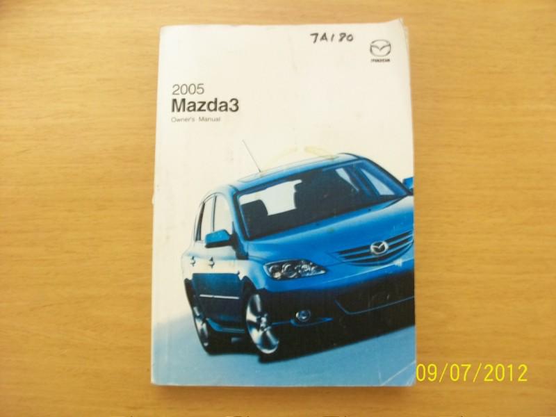 2005 mazda  3    owners manual 