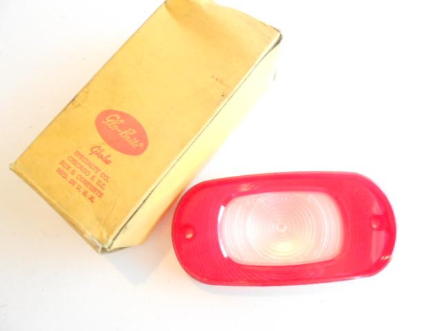 1964 mercury glo-brite back-up light lamp lens nors