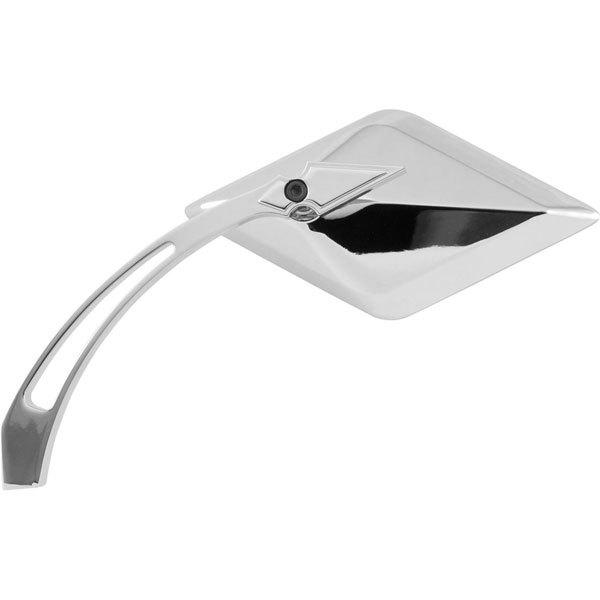 Aluminum/chrome left bikemaster diamond spike mirror