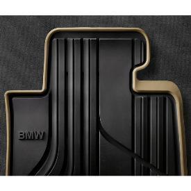 Bmw oem beige rubber floor mats set front rear f30 sedans f31 wagons 51472220140