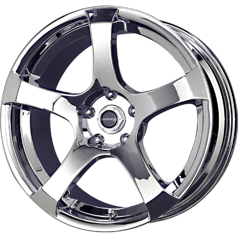 1 new 15x7 38 offset  5x115 liquid metal static chrome wheel/rim