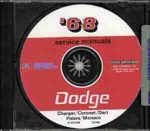 1968 dodge cd repair shop manual charger super bee dart cornet polara coronet