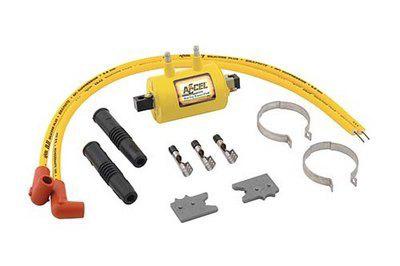 Accel super coil kit points/electric yellow harley-davidson fl 1965-1978-2012