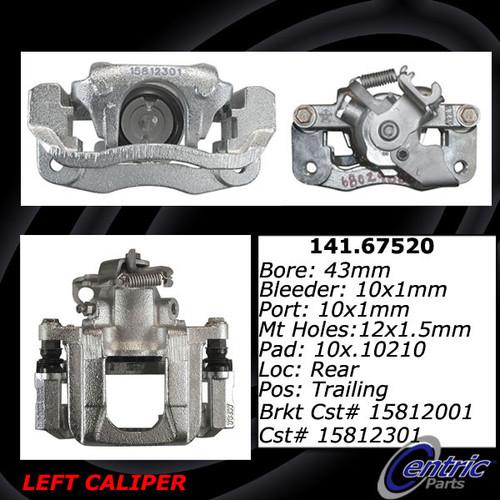 Centric 141.67520 rear brake caliper-premium semi-loaded caliper-preferred