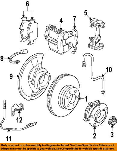 Bmw oem 34116798126 disc brake pad retaining clip/brake anti-rattle spring