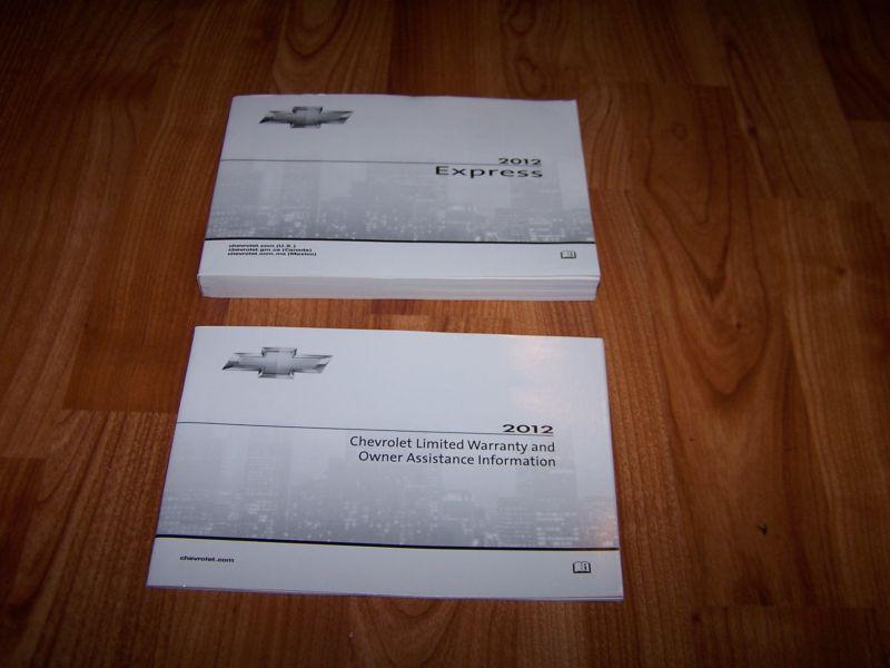 2012 chevy express owners manual set free shipping