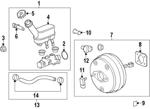 Gmc 25879631 genuine oem factory original brake booster