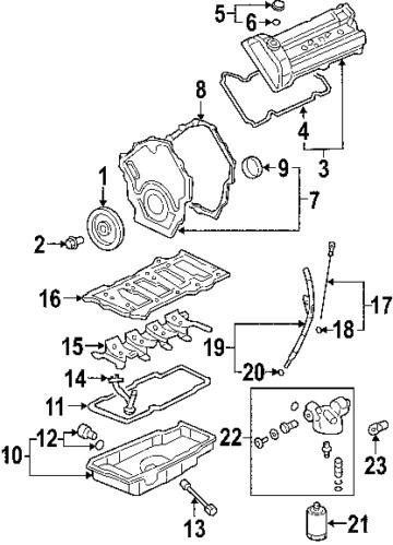 Buick 12635958 genuine oem factory original oil pressure switch