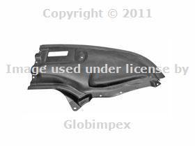 Mercedes w220 (00-02) engine shield left front oem new + 1 year warranty