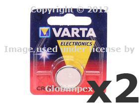 Bmw z3 e46 e83 x3 (1999-2007) key battery cr2016 varta (set of 2)