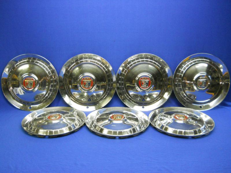 Pick'a'cap: original oem 1953 ford lion crest 15" hub caps wheel covers