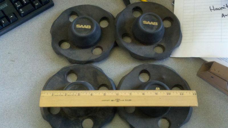 Saab 9000 wheel plastic hub covers used (set of 4)