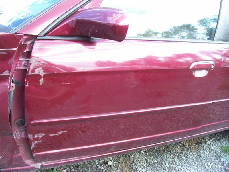 2004 honda civic 4 door left door mirror power,not heated burgundy,fits 01-05 