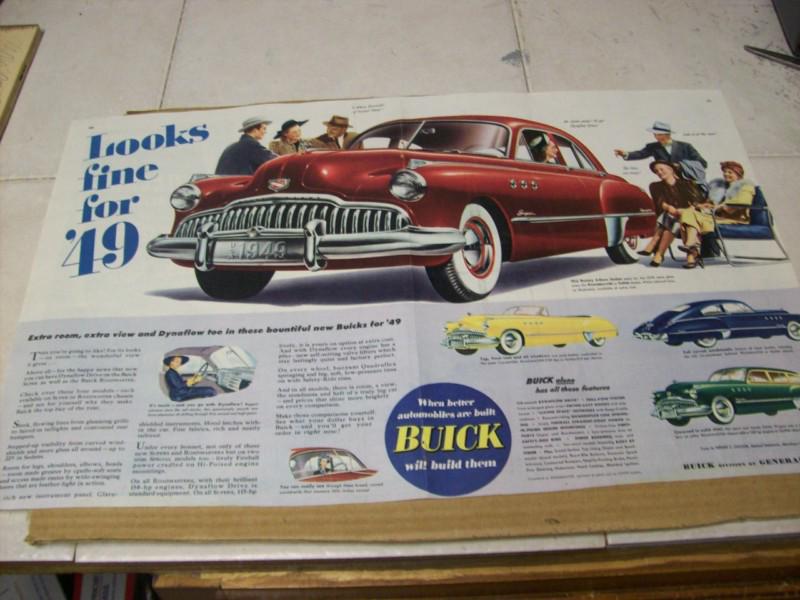 1949 buick super, roadmaster 2 dr., convertible & estate wagon  advertisement