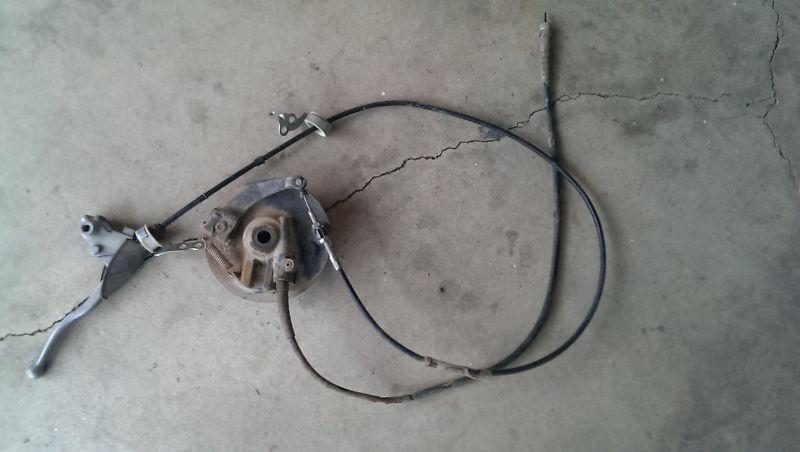 1986 honda xl250r xl 250r 250 front brake system brakes drum hub cable lever