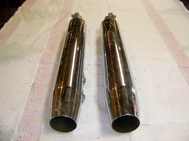 Harley davidson stock oem touring mufflers new take offs flht flhx flhr fltr