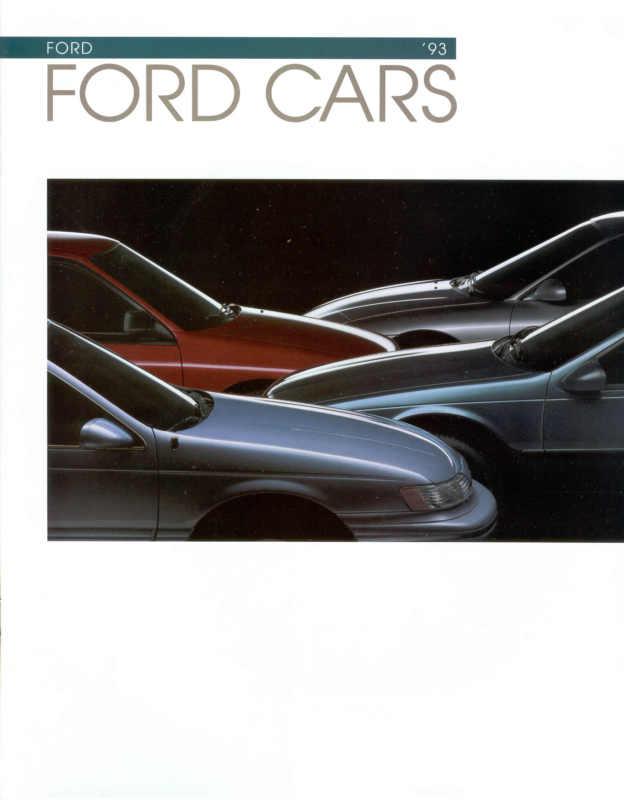 1993 ford car full line sales brochure folder mustang original excellent g21dnd 