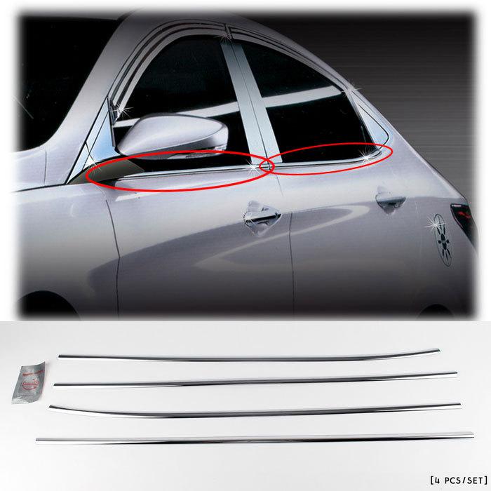 2011 2012 accent chrome window molding car exterior trim moulding k-242