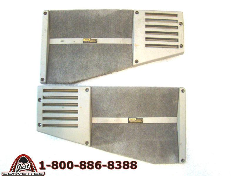 1988 - 1996 corvette c4 coupe rear speaker cover grille bose gold set (bx2112)