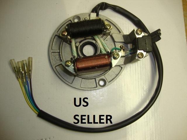 Magneto stator for chinese apollo dirt bike  125cc  70cc  #*