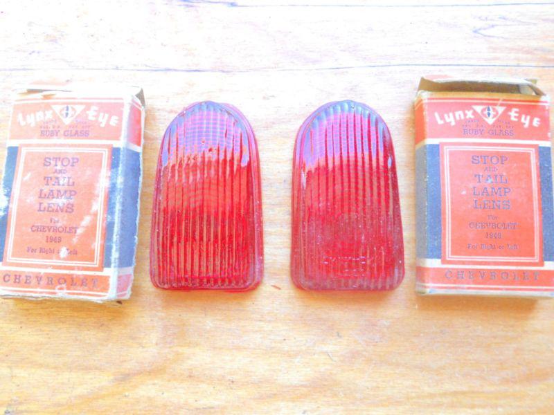 1949 chevrolet   glass tail light lens 