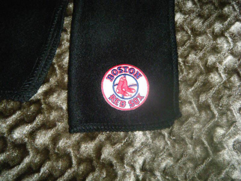 Boston red sox   black fleece scarves scarfs scarf  - 9"x 60" mlb baseball  ca