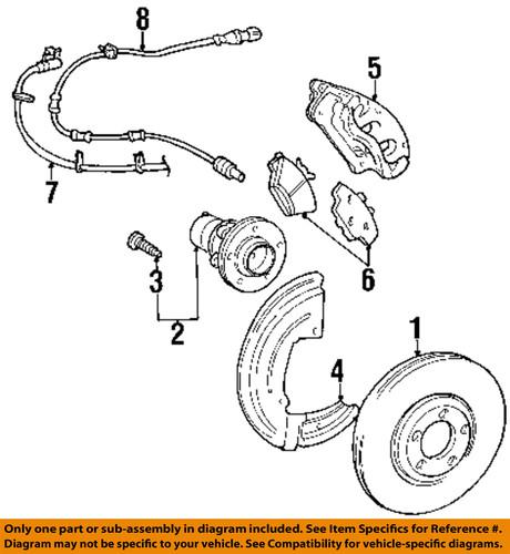 Ford oem 8g1z-2001-b brake pad or shoe, front/disc brake pad