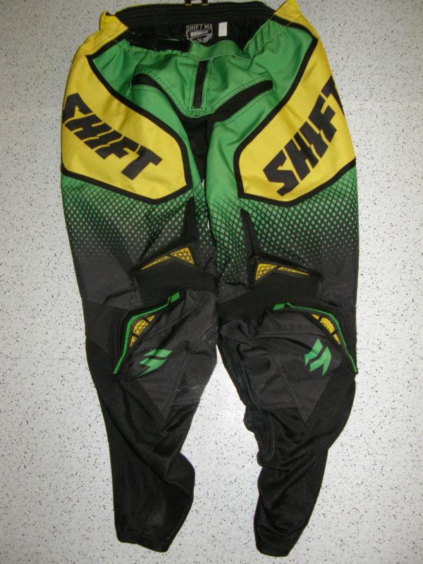 Shift kxf mx racing  riding pants adult crf kx sz 34 off road mx atv quad  #kp5