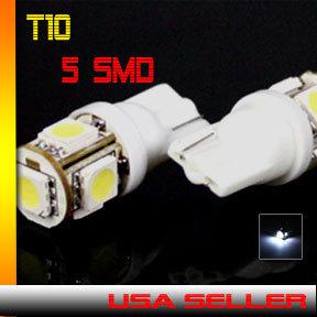 5 led hid white 194 158 t10 wedge bulbs 5050