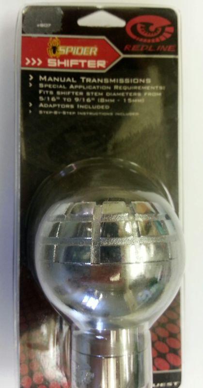 Chrome "spider" design  shifter shift knob manual transmissions