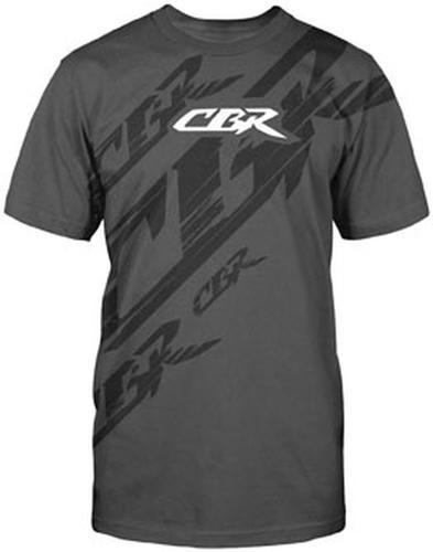 Honda collection cbr slash short sleeve  cotton tee/t-shirt,charcoal/gry,2xl/xxl