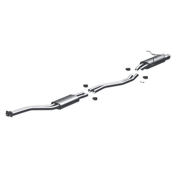  01-02 2.5l & 3.0l bmw z3 magnaflow 2" stainless cat-back exhaust with tip 16465