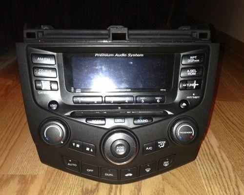 03 04 05 honda accord stereo 6 disc cd player with climate control oem