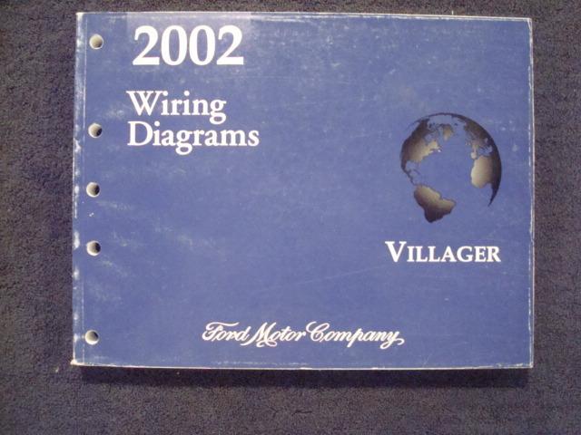 2002 ford villager van factory shop service electrical/wiring repair manual book