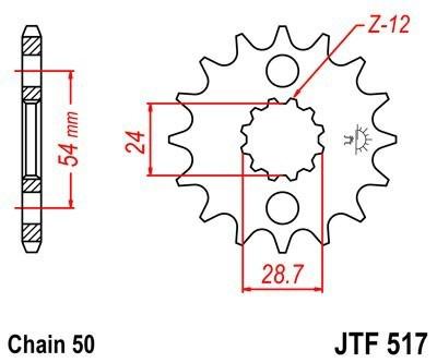 Jt 530 steel front sprocket. kawasaki zx 1400 zx 14r zx-14r zx14r 2006-12. 16t