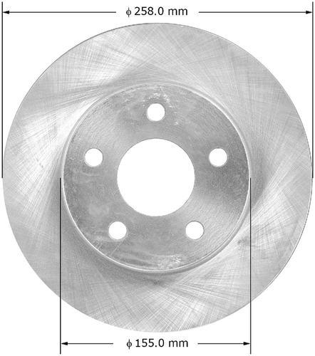 Bendix prt1399 rear brake rotor/disc-disc brake rotor